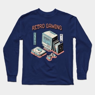 retro gaming club Long Sleeve T-Shirt